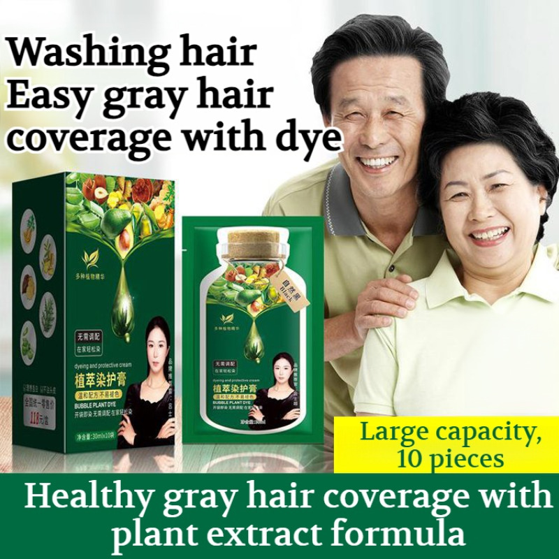 Hair Care Natural Ingredients - cubre el cabello gris tinte para